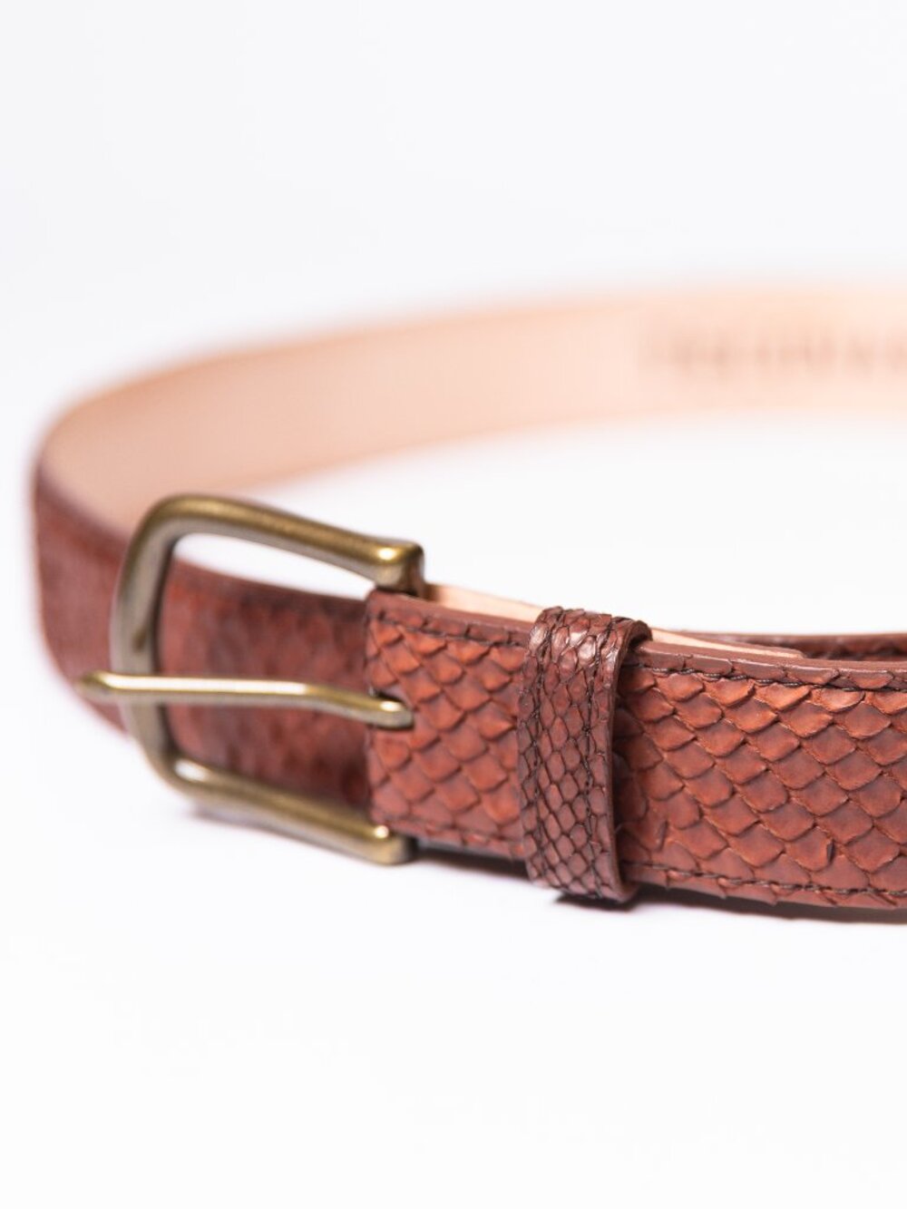 Tecovas - Size 40 - Brick Python Belt